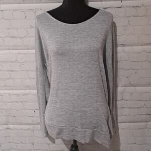 ATHLETA silver/gray razorback sweatshirt, sz LG; wore 2x!